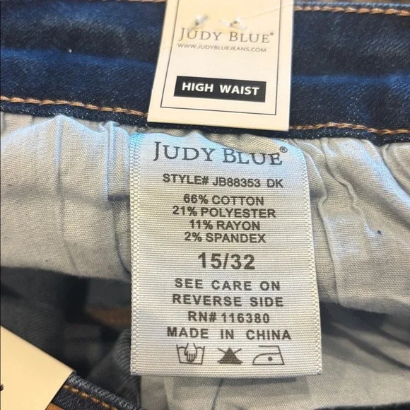 Judy Blue High Waist Wide Leg Trouser Jeans - Picture 9 of 13